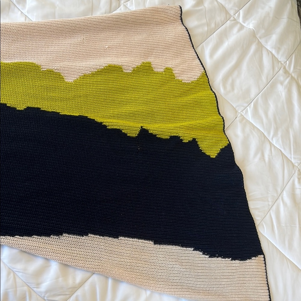 Hanifa Yellow and Blue Long Sleeve Bodycon Dress - Picture 11 of 16